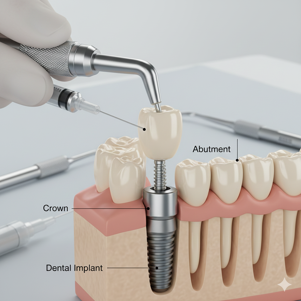 Pemasangan Mahkota Akhir